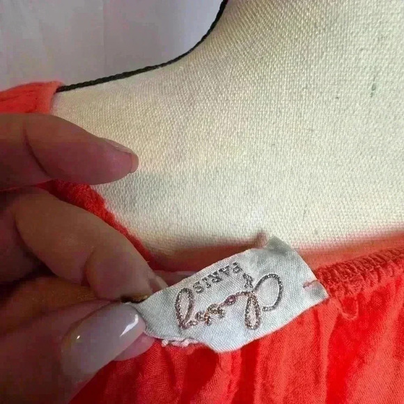 Red with embroidered Stars Lightweight Shirt (Size XL) - Picture 6 of 8